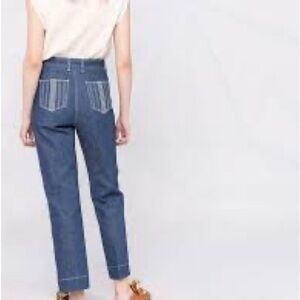Tory Burch Blue Ankle & Cropped Jeans‎